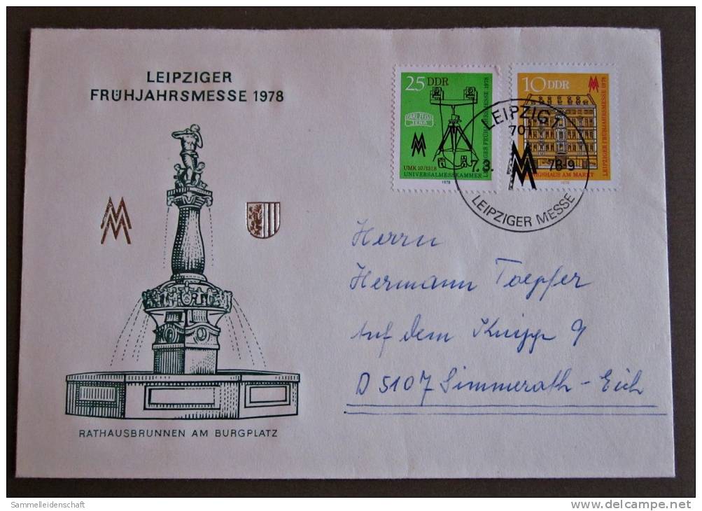 DDR Brief Leipziger Frühjahrsmesse 1978 - Briefe U. Dokumente