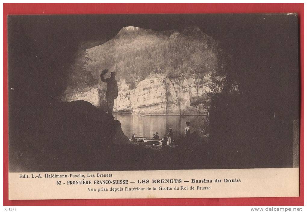 C0654 Les Brenets Bassins Du Doubs,Frontière Franco-suisse,Vue Depuis Grotte Du Roi De Prusse,Non Circ.Haldimann 62 - Les Brenets