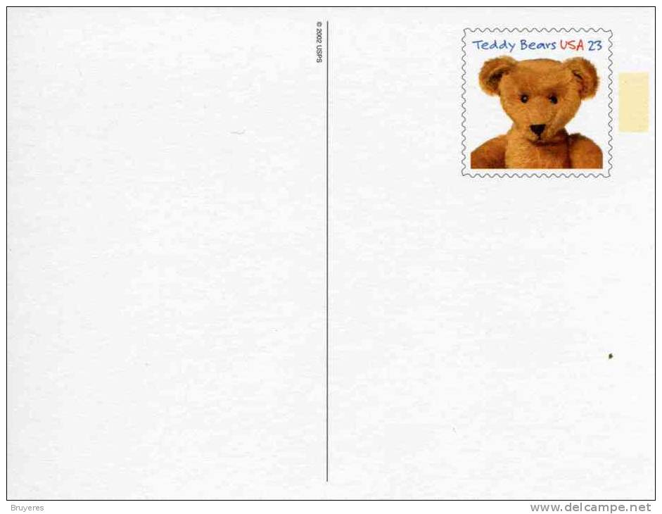 Entier Postal Sur Carte Postale Illustrée "Ourson En Peluche" - 2001-10