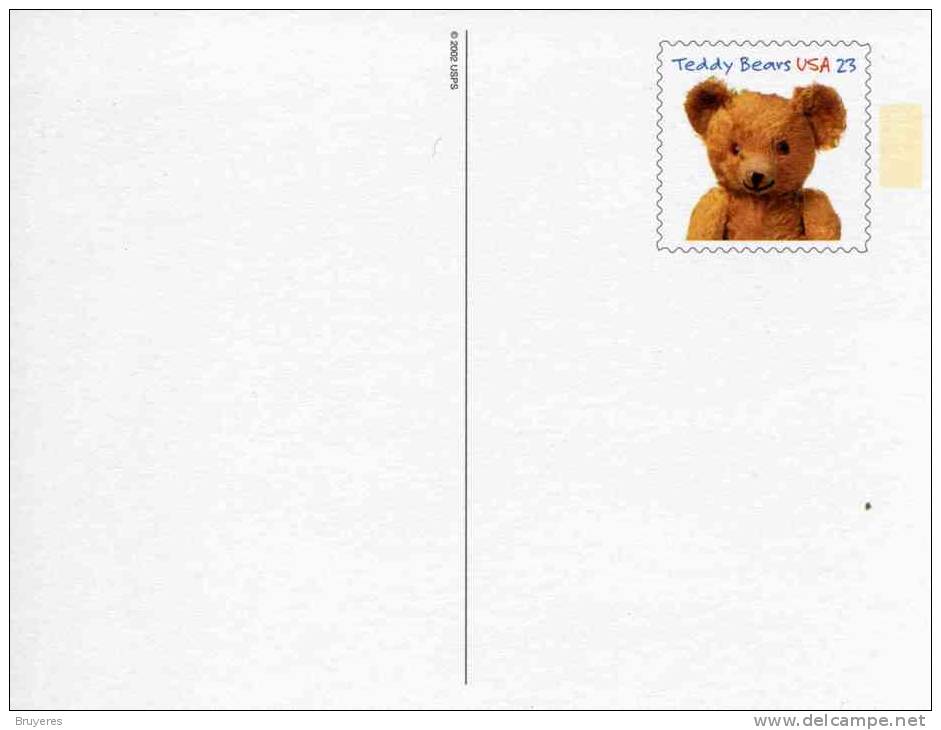 Entier Postal Sur Carte Postale Illustrée "Ourson En Peluche" - 2001-10