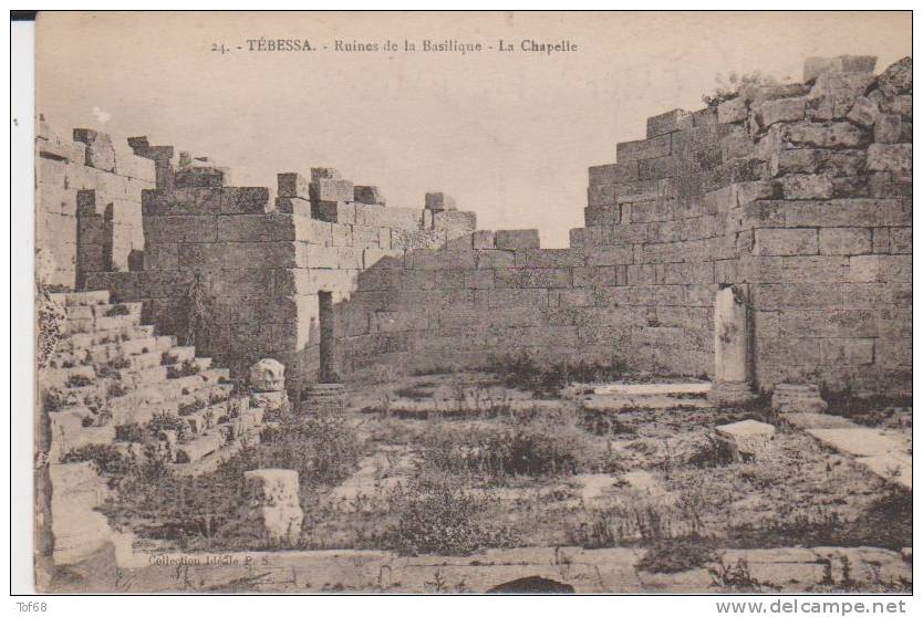 Algérie Tébessa Ruines De La Basilique La Chapelle - Tebessa