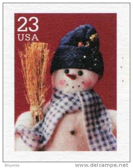 Entier Postal Sur Carte Postale Illustrée "Bonhomme De Neige" - 2001-10