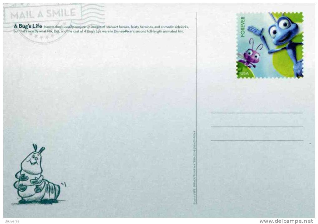 Entier Postal Sur Carte Postale Illustrée "A Bug's Life" - 2011-...