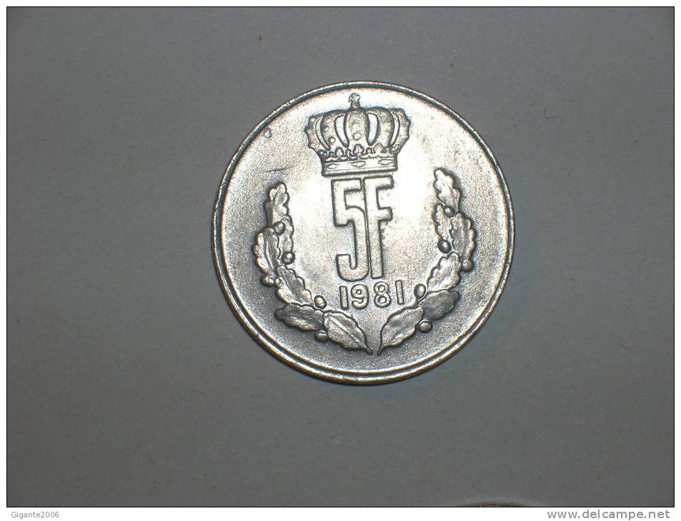 Luxemburgo 5 Francos 1981 (4728) - Luxemburg