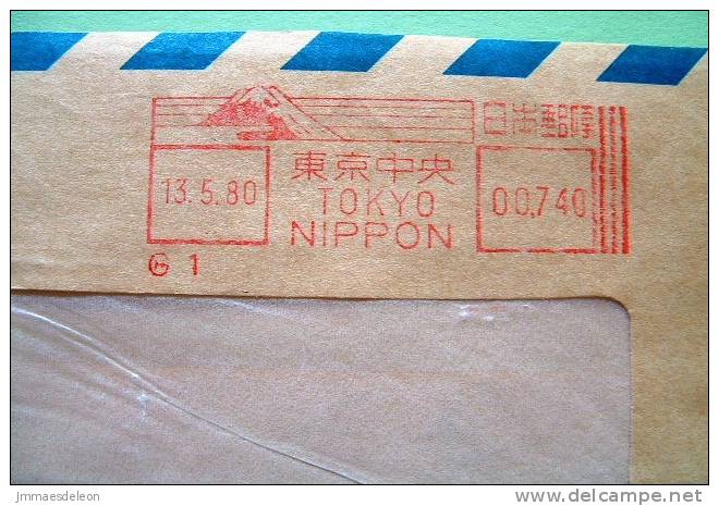 Japan 1980 Registered Cover From Tokyo - Lettres & Documents