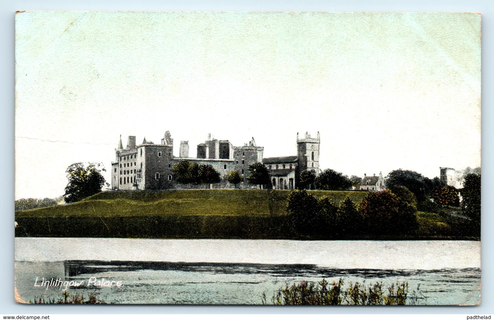 POSTCARD LINLITHGOW PALACE WEST LOTHIAN SCOTLAND 1908 - West Lothian