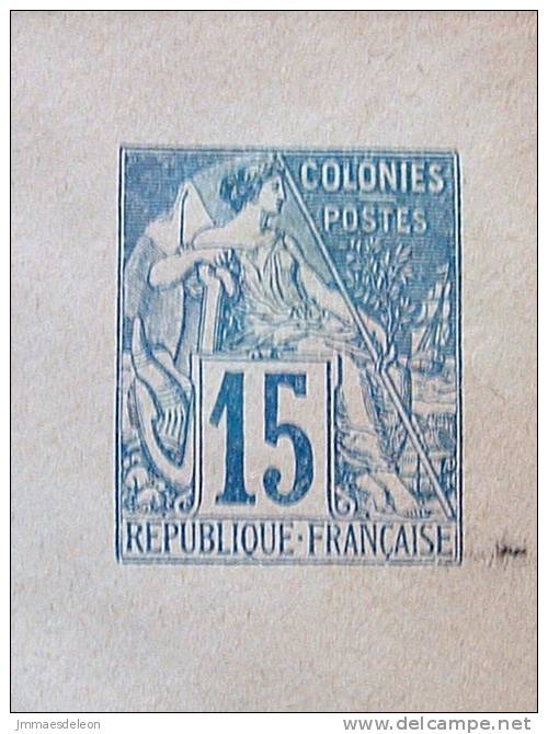 French Colonies 1877 Stationery Prepaid Enveloppe 15c - Alphée Dubois