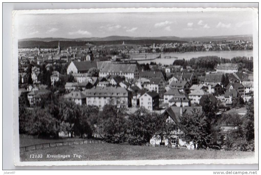 CPA    KREUZLINGEN       1955          VUE AERIENNE - Kreuzlingen