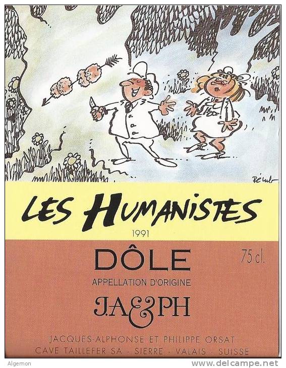 25 - Les Humanistes Par Pécub  Couple " Dôle Cave Taillefer Sierre" - Humour