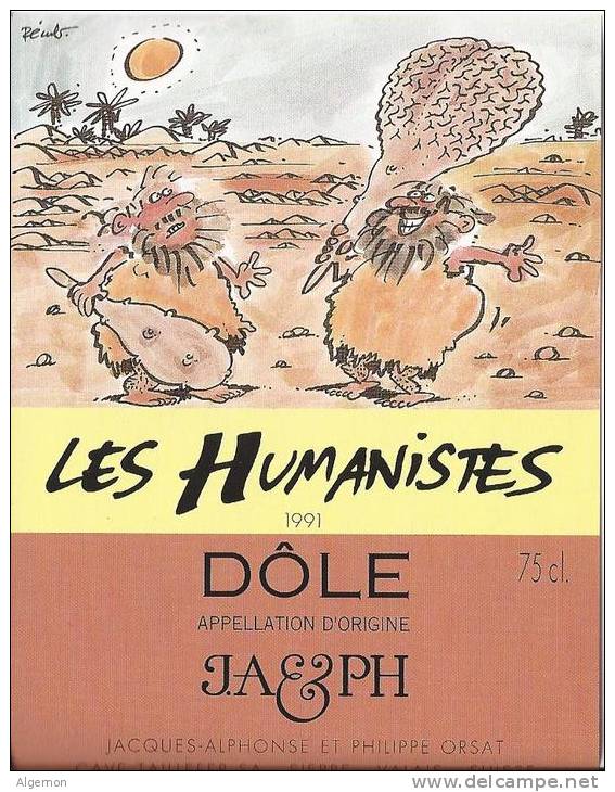 26 - Les Humanistes Par Pécub  Bataille Dans Le Désert  " Dôle Cave Taillefer Sierre" - Humour