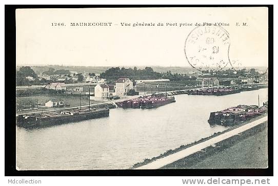 78 MAURECOURT / Vue Générale Du Port / - Maurecourt
