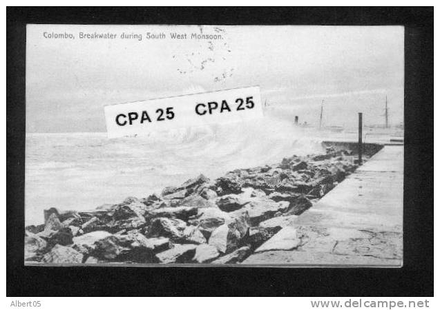 Colombo - Breakwater During South West Monsoon - Sri Lanka (Ceylon)