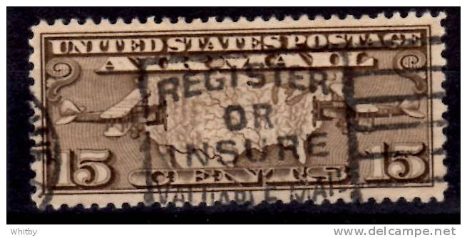 United States 1926 15 Cent Air Mail Issue  #C8 - 1a. 1918-1940 Oblitérés