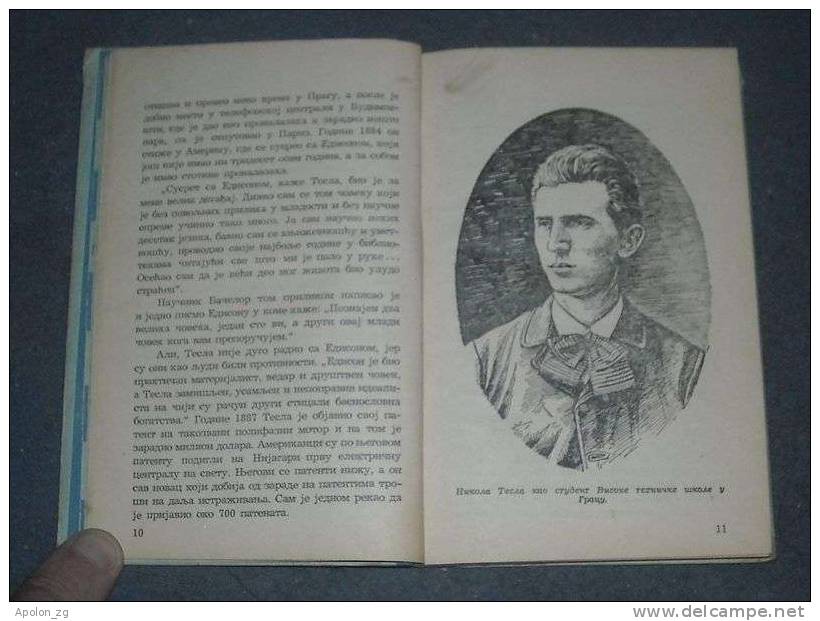 NIKOLA TESLA * GENIJE - ZBIRKA NAPISA O TESLI ,1956. Serbian Language (Cyrillic Letter), VERY RARE Book! - Slawische Sprachen