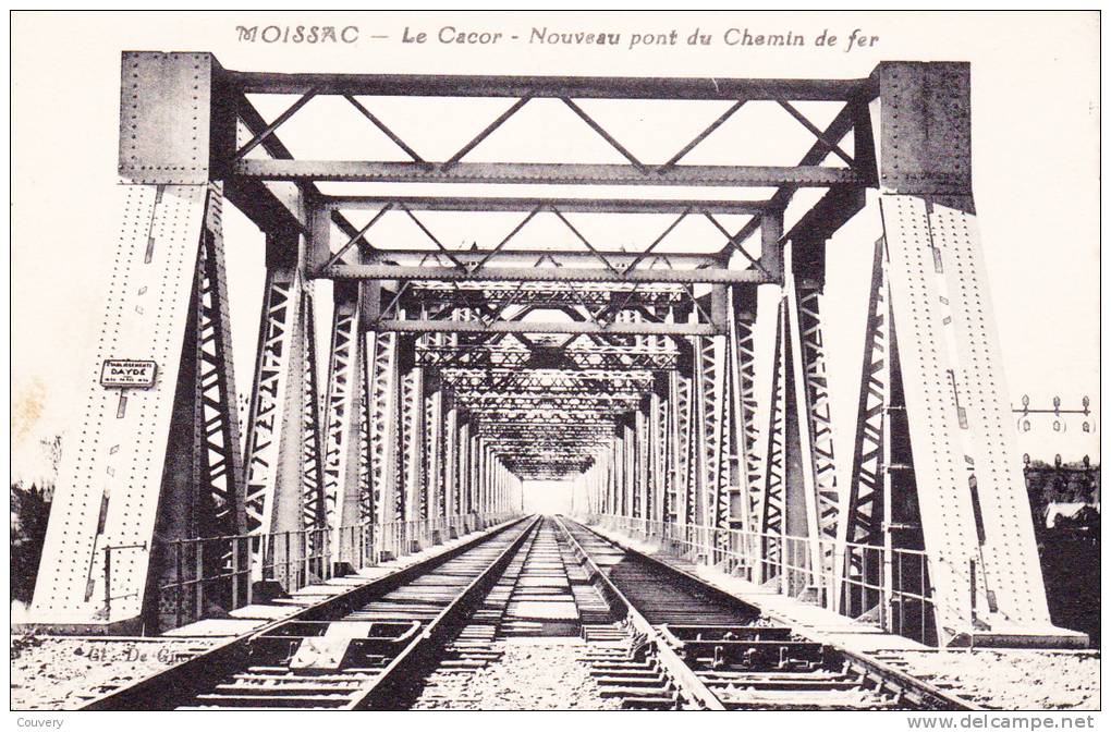 CPA 82  MOISSAC ,Le Cacor. Nouveau Pont Du Chemin De Fer. - Moissac