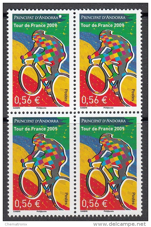 Andorra 2009 - Yvert: 676-680  (5v.) - Bloques De 4 -  ** MNH - Ungebraucht