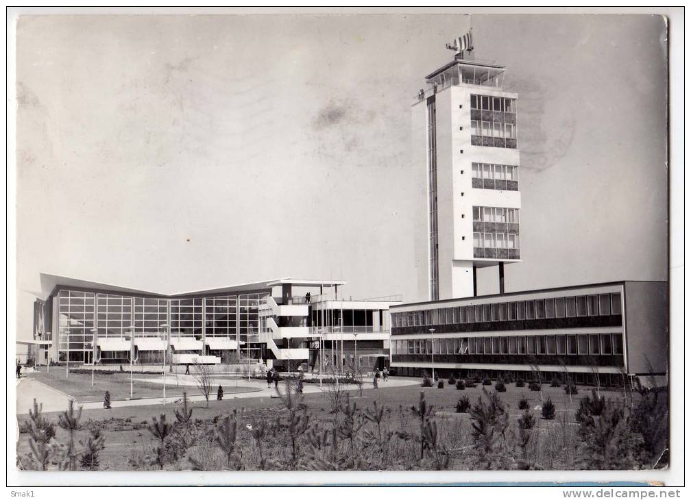 TRANSPORT AERODROMES BEOGRAD SERBIA YUGOSLAVIA BIG POSTCARD 1962. - Aerodromes