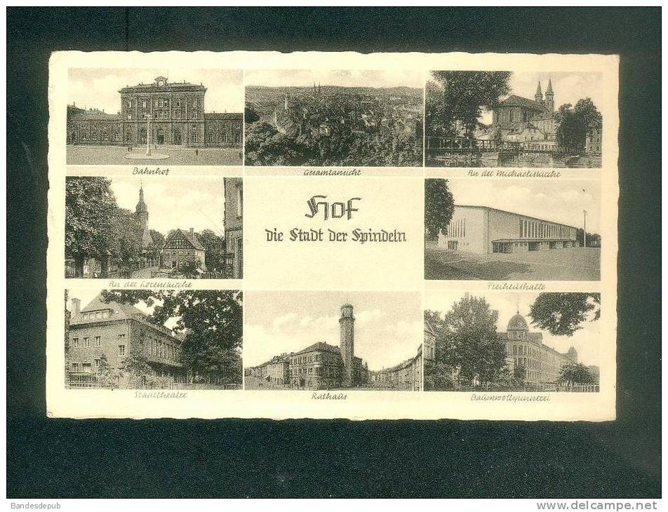 Allemagne AK - HOF - Die Stadt Der Spindeln ( Multivues Schöning & Co) - Hof