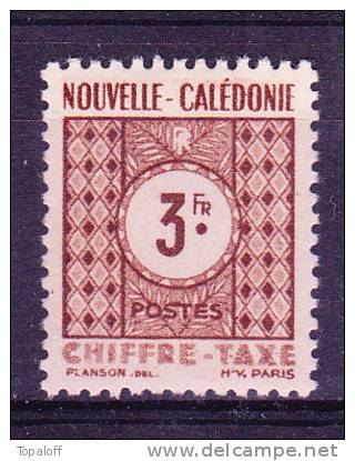 Nouvelle Calédonie Taxe N°44 Neuf  Charniere - Timbres-taxe