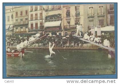 FRANCIA - GIVORS - JOUTES NAUTIQUES - CARTOLINA VIAGGIATA NEL 1914 - Tuffi