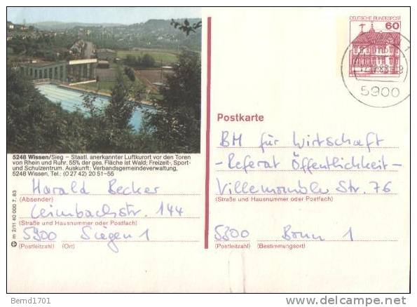 Germany - Bildpostkarte Gestempelt / Card Used (r919) - Cartes Postales Illustrées - Oblitérées