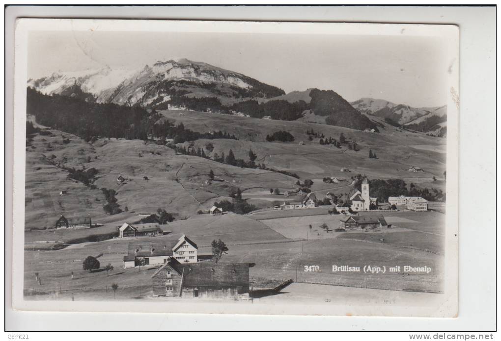 CH 9058 RÜTE - BRÜLISAU Mit Ebenalp Luftaufnahme 195.. - Schwende