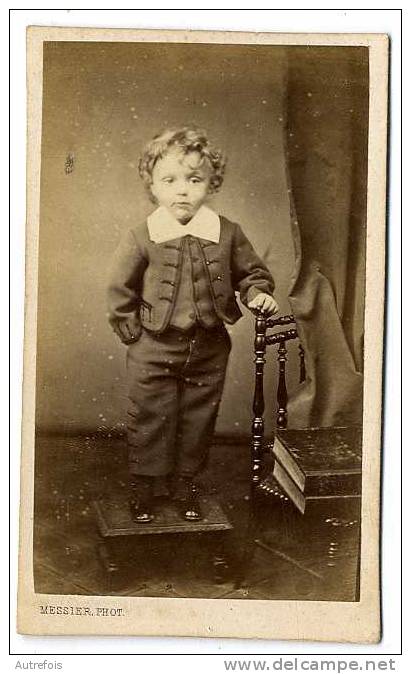 MESSIER  -  TARBES  -  PORTRAIT ENFANT FIN XIX° - Antiche (ante 1900)