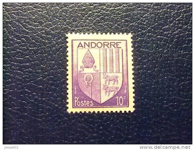 ANDORRA  FRANCESA        YV   50 + 58 + 93 Nuevos Sin Goma (*) ESCUDOS DEL VALLE - Usati