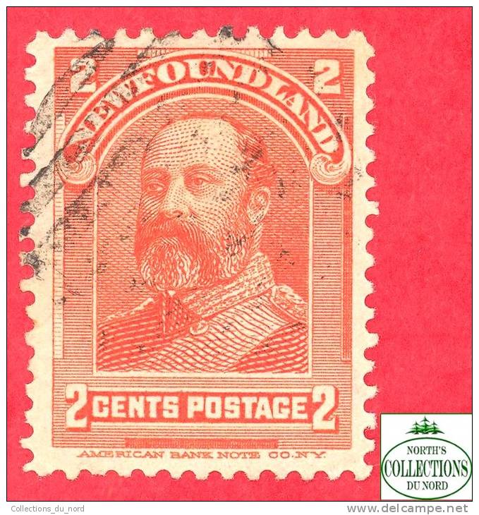 Canada  Newfoundland # 82 Scott /Unisafe - O - 2 Cents - King Edward VII - Dated 1897-1901 / Roi Edward VII - 1865-1902