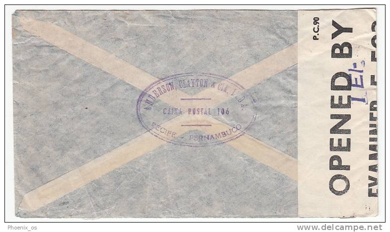 BRAZIL - Recife, Cover, Year 194?, Advertising - Covers & Documents