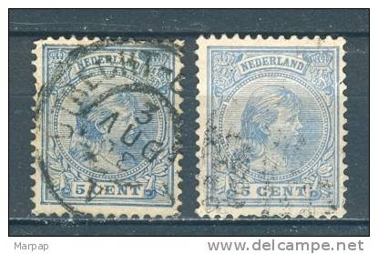 Netherlands, Yvert No 35+35a + - Used Stamps