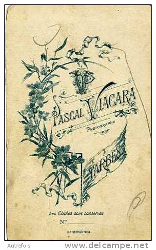 PASCAL VIACARA  -  TARBES  -  PORTRAIT FEMME FIN XIX° - Antiche (ante 1900)