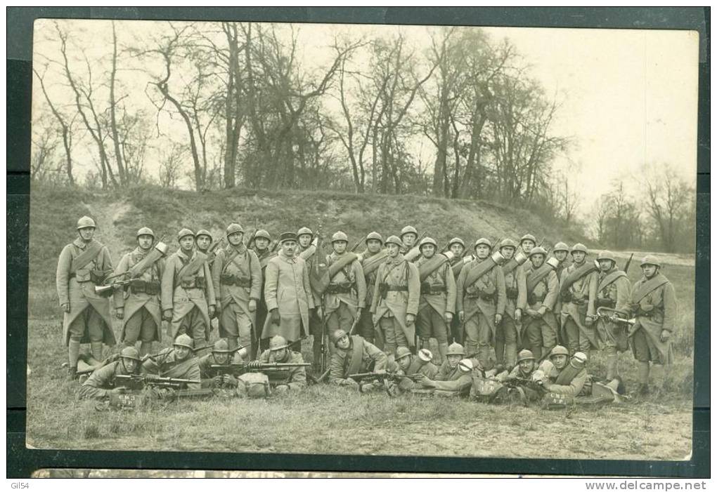 Cpa Photo Soldats En Manoeuvre  N°171 SUR LES COLS  - Ul98 - Manoeuvres