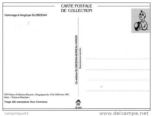 " TINTIN EN DRACENIE " Hommage à HERGE - Slobodan