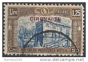 1929 CIRENAICA USATO MILIZIA 1,25 LIRE - RR11158 - Cirenaica