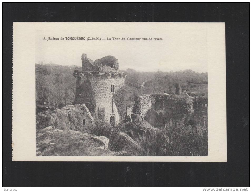 Carte Postale Ruines De Tonquedec - Tonquédec