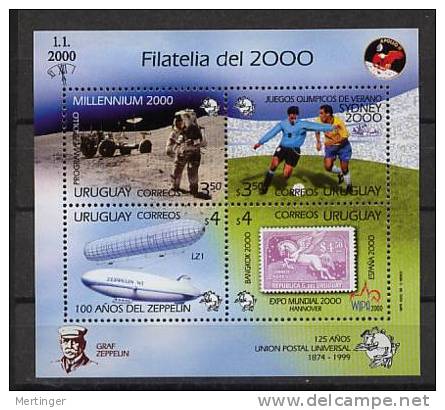 Uruguay Mi# Block 89  ** Zeppelin 1999 - Uruguay