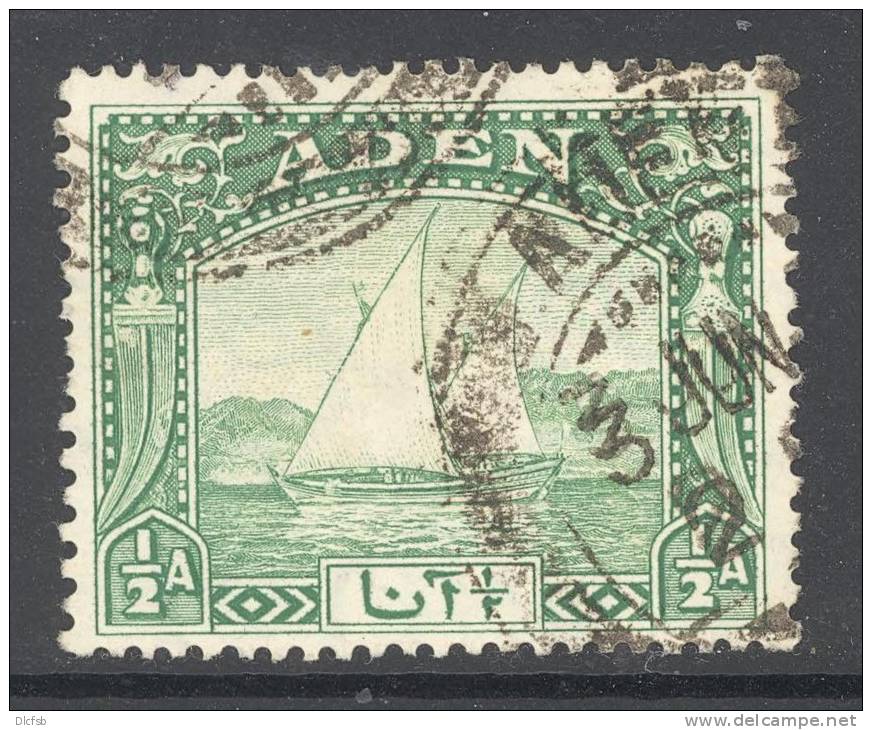 ADEN, 1937 &frac12;As Dhow Fine Used - Aden (1854-1963)