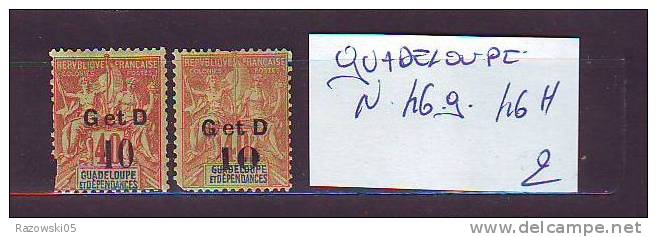 FRANCE. TIMBRE. COLONIE FRANCAISE. GUIADELOUPE. N° 46G ET 46H - Autres & Non Classés