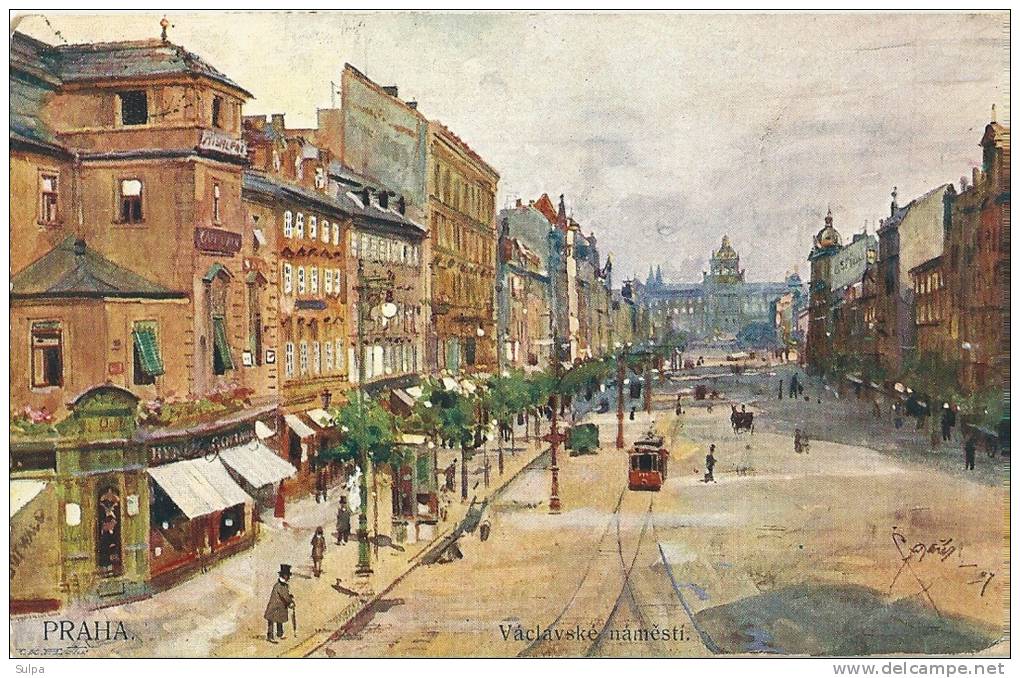 Spendevignette  SLOVENSKI DECI /SLOVENSKE SOLE. Auf Postkarte, Kunstkarte Prag - ...-1918 Prephilately