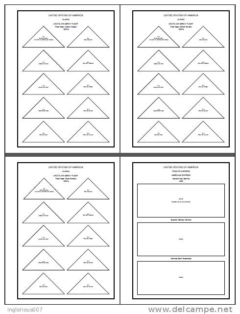 UNITED STATES OF AMERICA POSSESSIONS STAMP ALBUM PAGES 1851-2005 (141 pages)