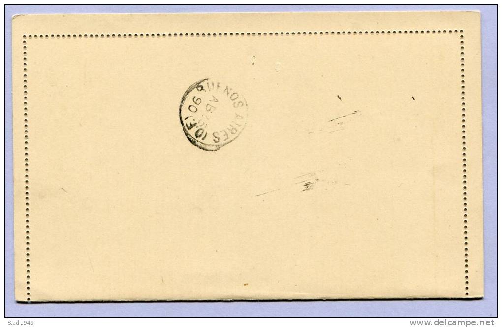 Post Card Argentina Buenos Aires 1890 (593) - Brieven En Documenten