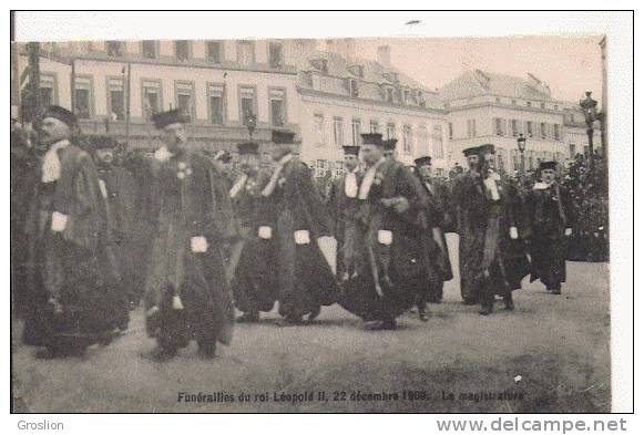 FUNERAILLES DU ROI LEOPOLD II    22 DECEMBRE 1909  LA MAGISTRATURE - Festivals, Events
