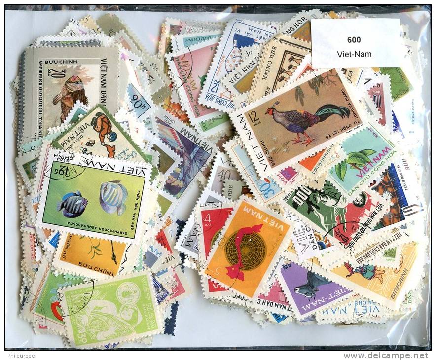 600 Timbres Viet Nam - Viêt-Nam