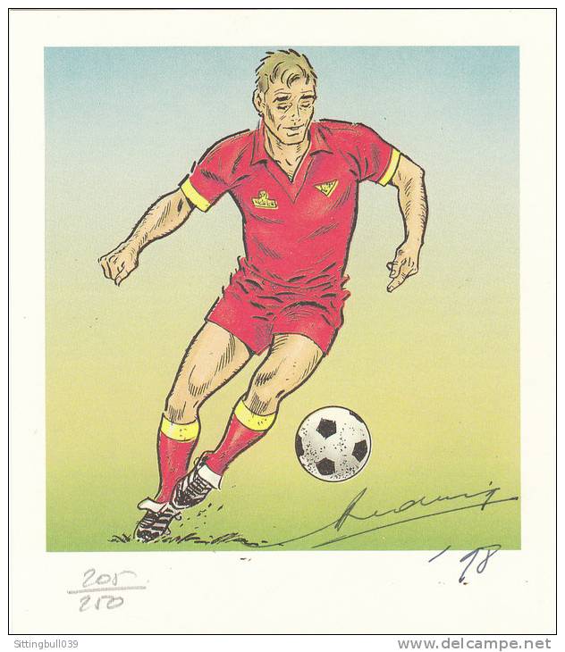 REDING Raymond. Eric Castel Et Le Foot. Bel Ex-libris TL 250 EX. Ntés - N° 205 - Et Signé Par L'auteur. 1998. - Illustrateurs P - R