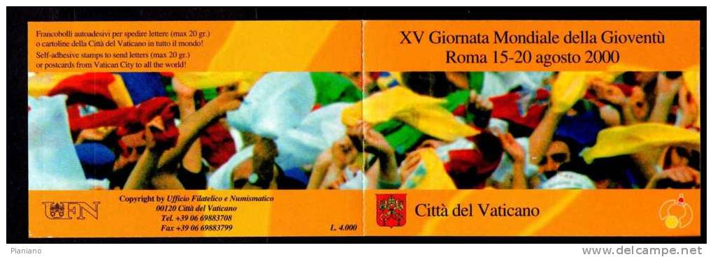 PIA  -  VATICANO - 2000 : 15° Giornata Mondiale Della Gioventù Carnet   (SAS   L  7) - Carnets