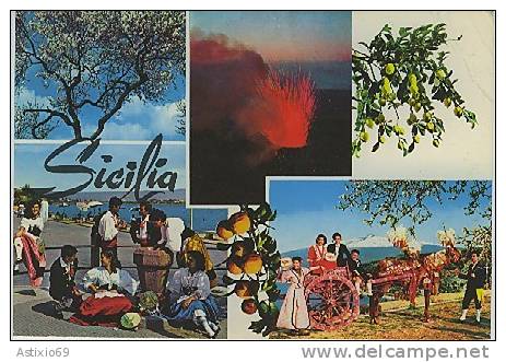 SICILIA CARRETTO CARRO SICILIANO COSTUMI TIPICI - Andere & Zonder Classificatie