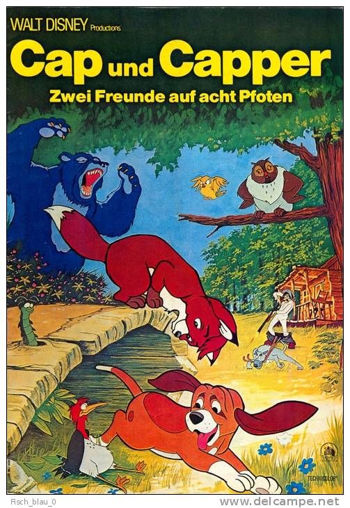 NFK 296 Cap Und Capper The Fox And The Hound Wald Disney Animation Zeichentrick Film Movie Cinema Programm Programme - Revistas