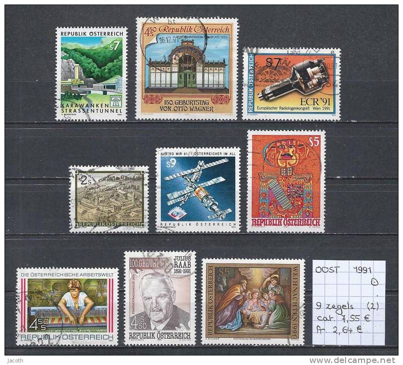 Oostenrijk 1991-2 - 9 Zegels Gest./obl./used - Used Stamps
