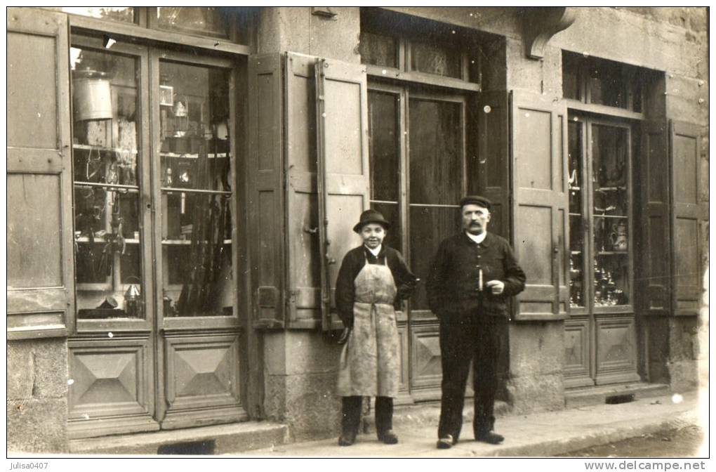 BAZAR QUINCAILLERIE Carte Photo Devanture De Magasin Animation - Shops